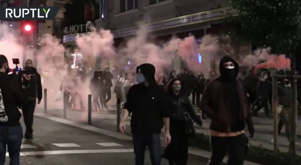 Anti Lockdown Protests Erupt Across Spain As State Of Emergency   Spain Protest 1024x562 