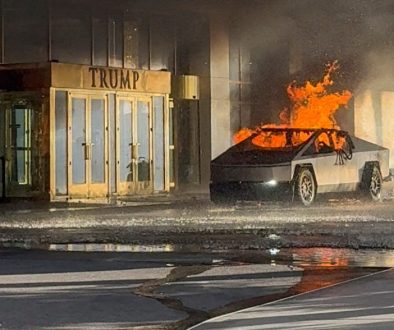 Tesla Cybertruck explodes outside Trump Las Vegas hotel