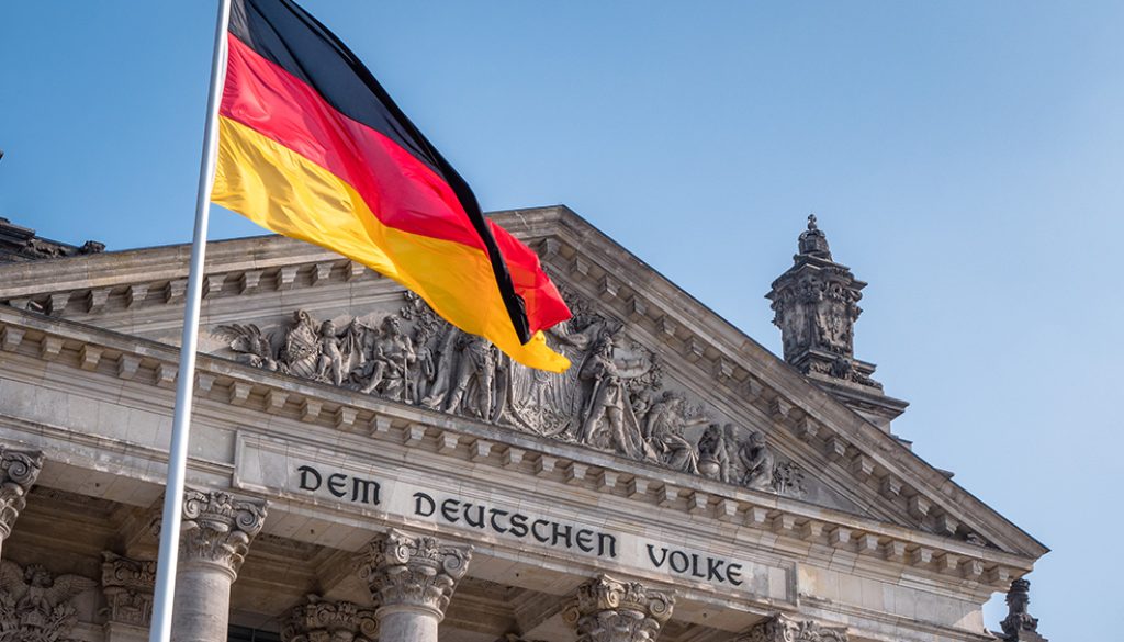 Germany-Flag-Building