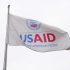 The USAID building sits closed to employees after a memo was issued advising agency personnel to work remotely, in Washington